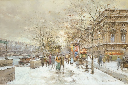 Прогулки по Парижу - Antoine Blanchard (291 работ)