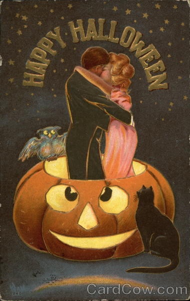Halloween cards | Хэллоуин - открытки (90 работ)