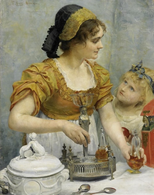 Австрийский художник Franz Xaver Simm (1853-1918) (65 работ)