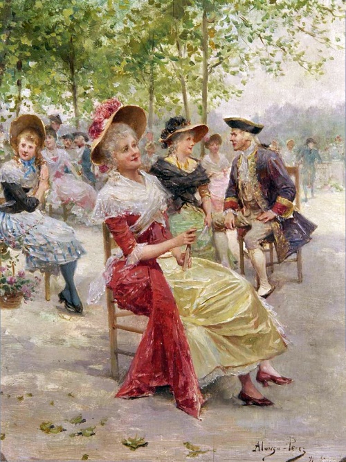 Испанский художник Mariano Alonso-Perez (1857-1930) (54 работ)