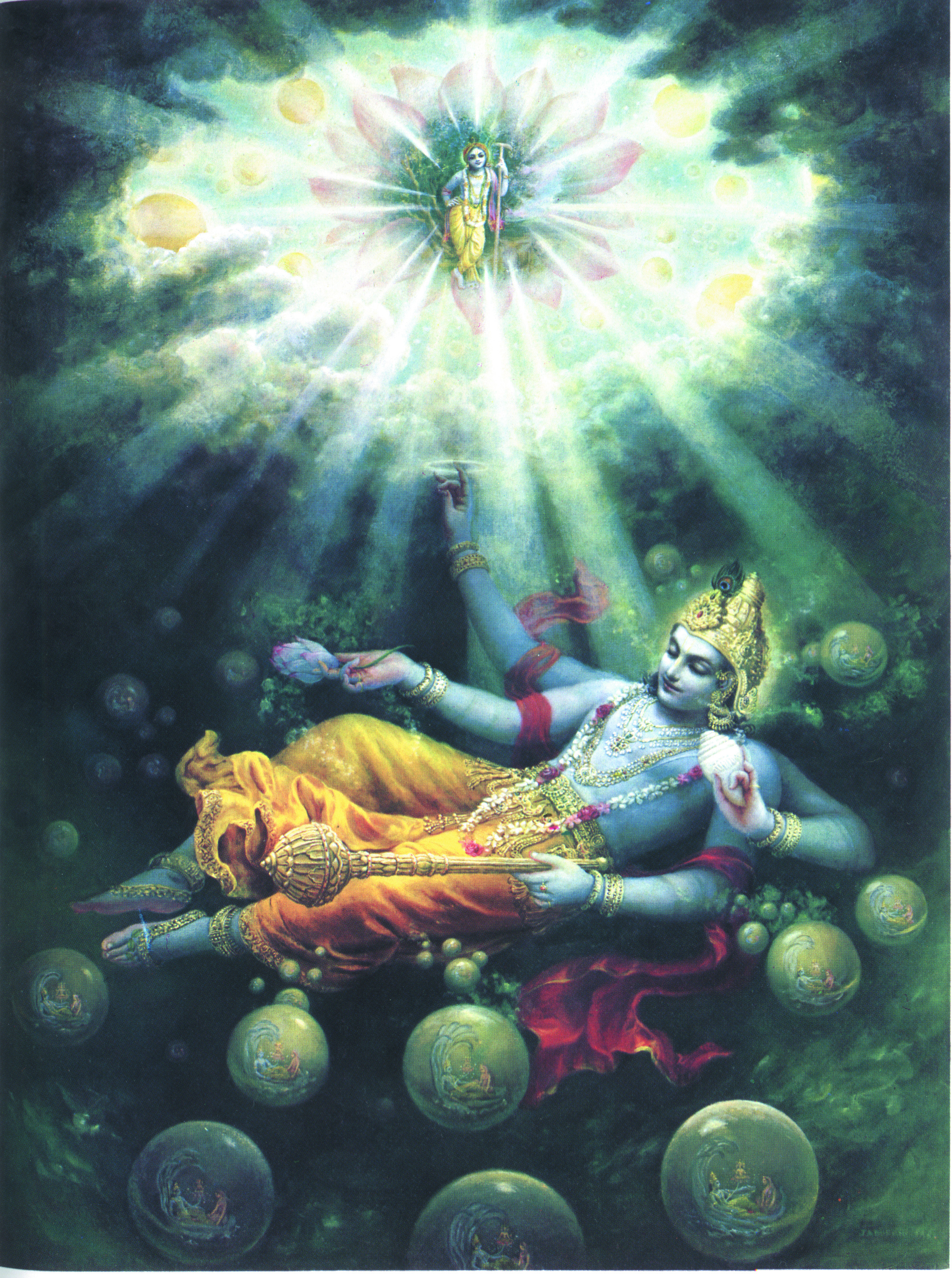 Брахман веды. Вайкунтха обитель Вишну. Маха-Вишну Вселенская форма. Вишну Кришна Нараяна.