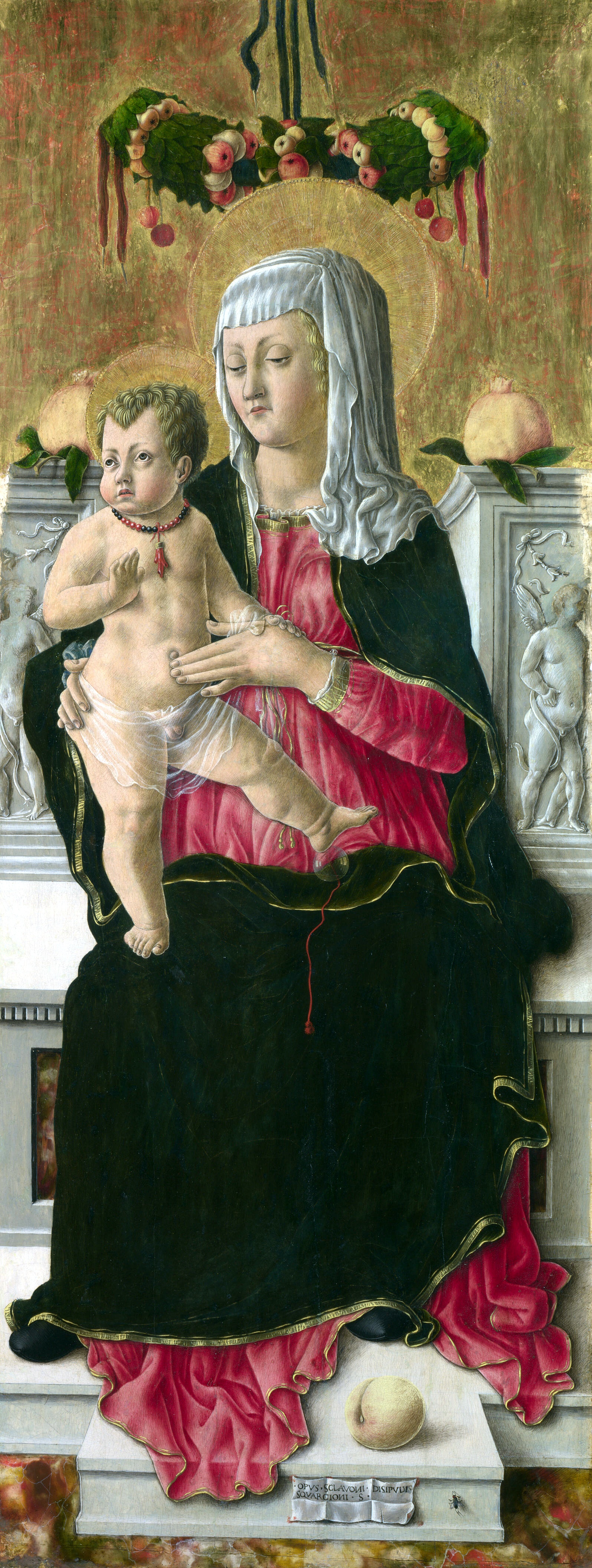 Автор картины мадонна с младенцем на троне. Джорджо Скьявоне картины. Джорджио Скьявоне художник. Мадонна с младенцем на троне ГМИИ. «Мадонна с младенцем и святыми Антонием Падуанским и роком» (1511 г.).