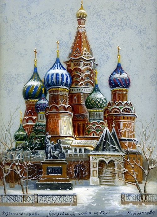 Федоскинская миниатюра. Купола России (34 работ)