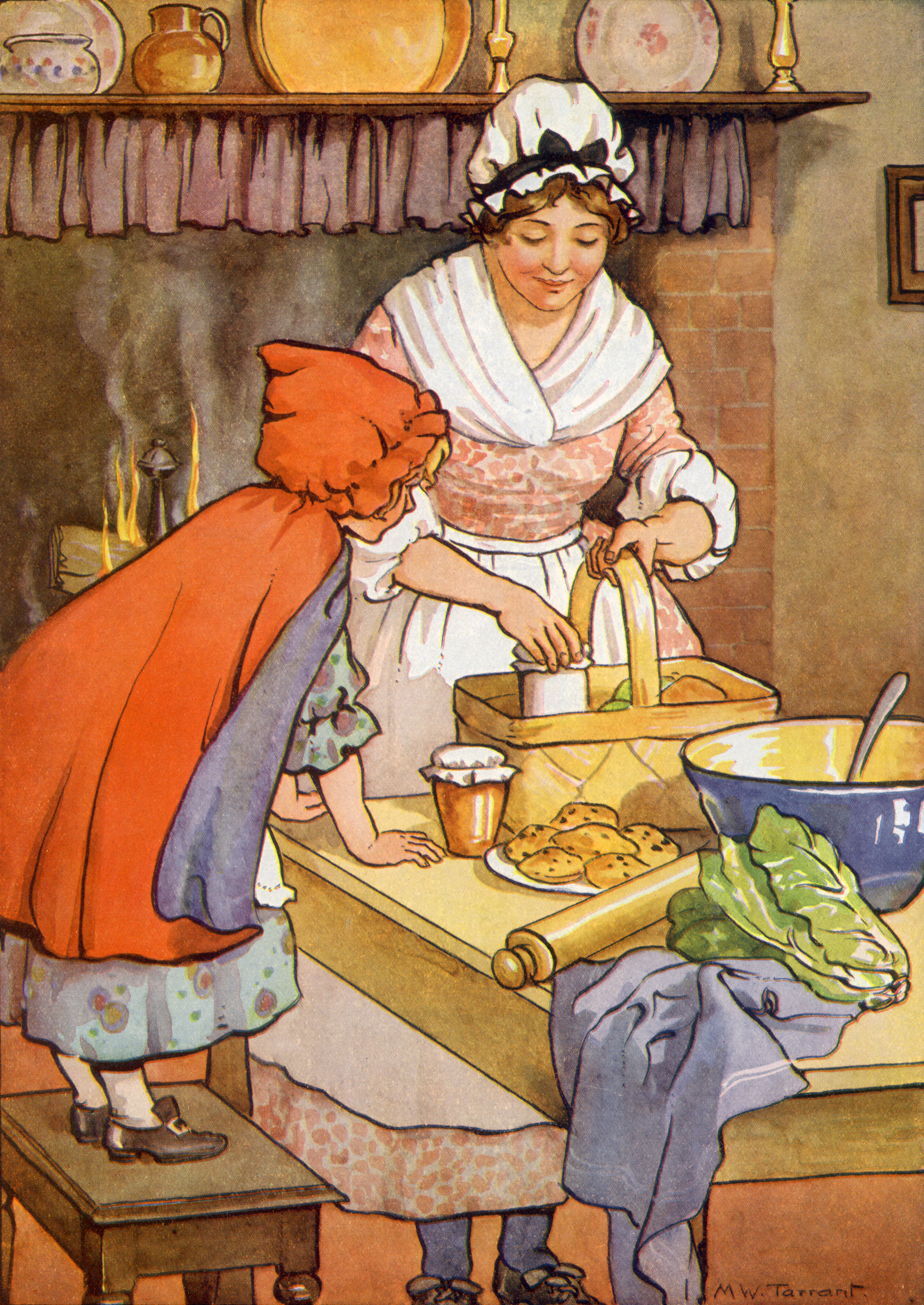 Дама мама а4. Иллюстрации. Сказочные мамы. Мама из сказки. Бабушка с пирожками.