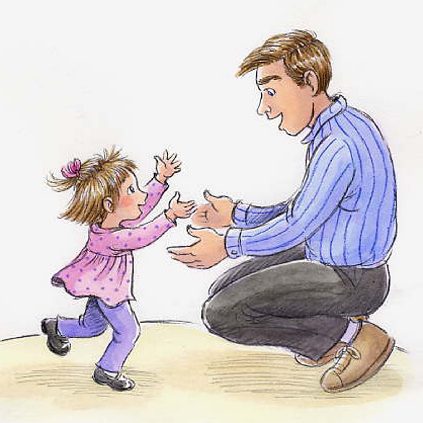 Отец встречается с дочерью. Папа иллюстрация. Рисунок папы для детей. Детям о папе. Папа и дочка рисунок.
