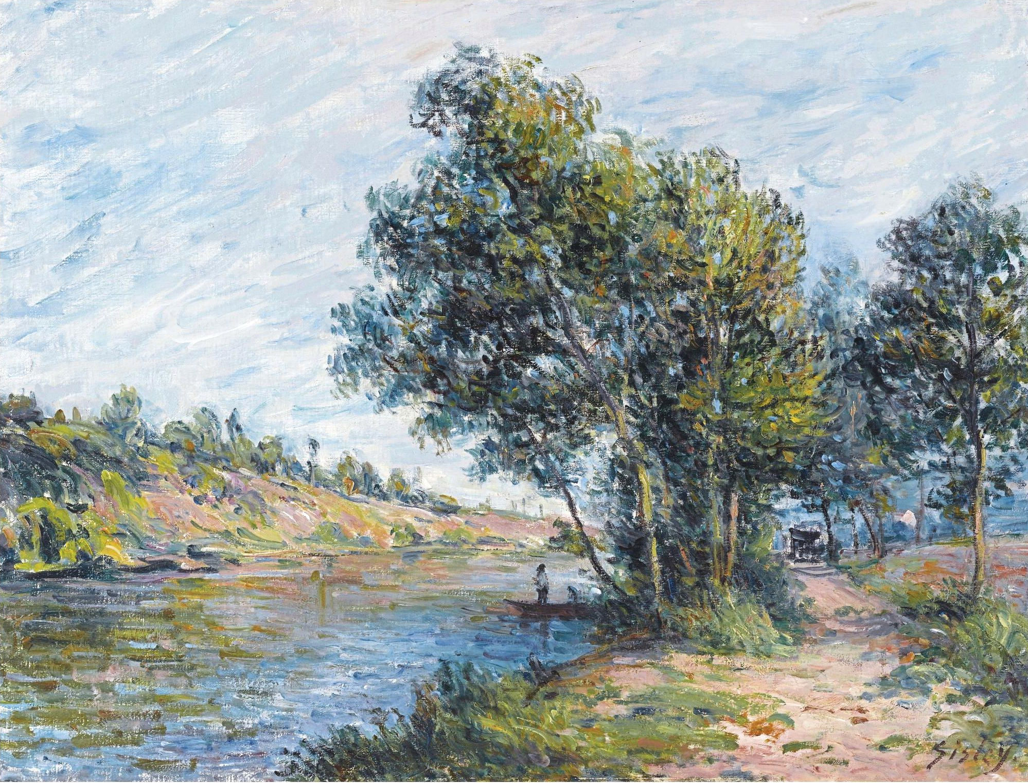 Лирический художник. Alfred Sisley, 1839-1899 « у реки Фонтенбло».