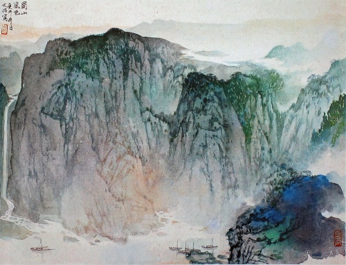 Китайский художник Song Wenzhi (1919-1999) (89 работ)