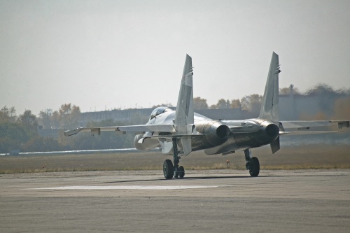 Первый полет второго Су-35 (12 фото)