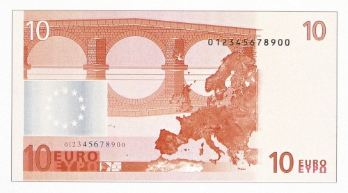 All EURO banknotes and coins (49 photos)