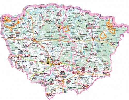 Карта Украины (37 фото)