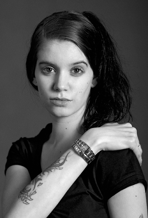 Anastasia Kapluggin. Черно-белое НЮ (38 фото) (эротика)