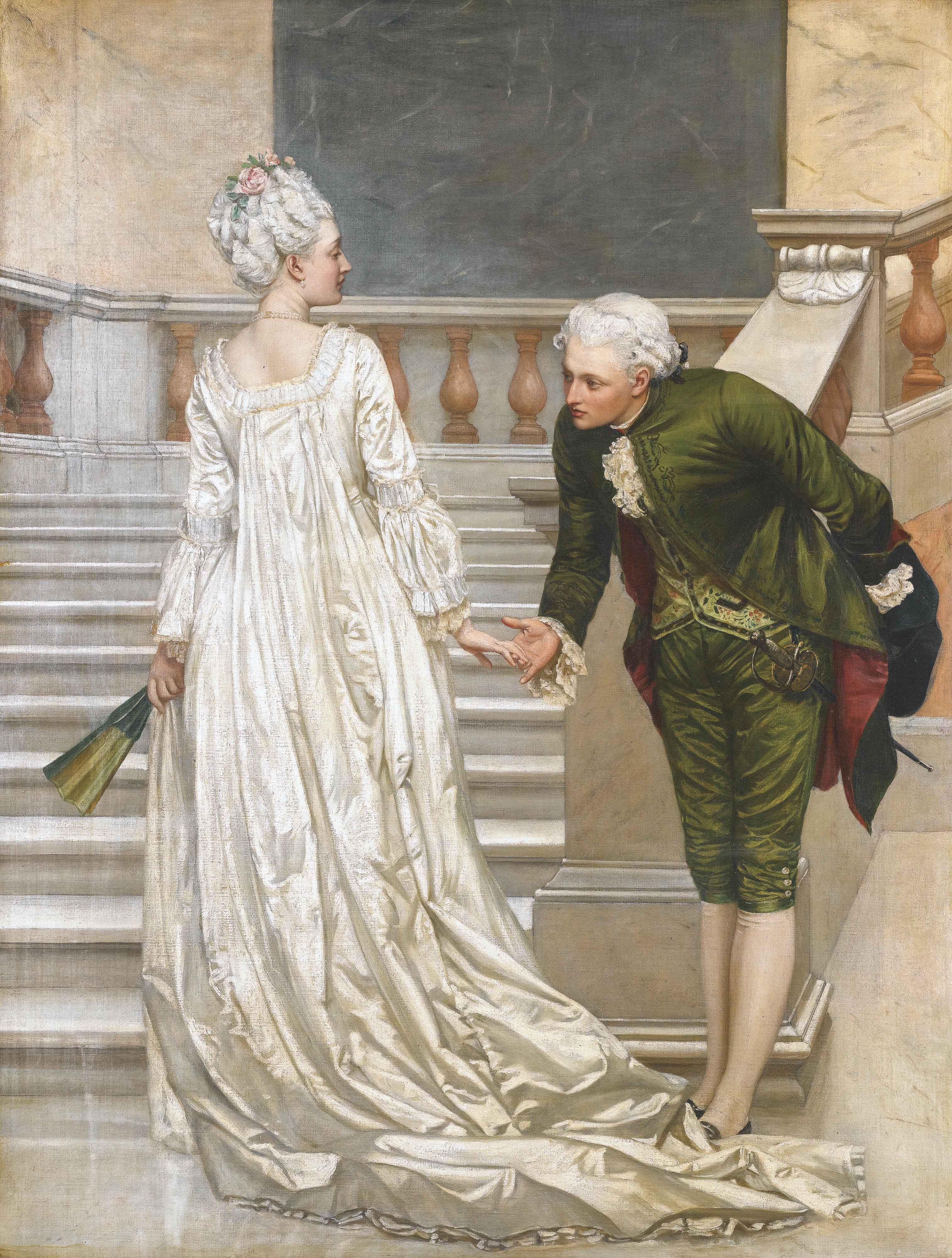 Мужчина и женщина в древности. Английский художник Valentine Cameron Prinsep (1838 – 1904)..