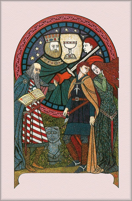 Картины Courtney Davisа в кельтском стиле на тему легенды о Короле Артуре и ирландские орнаменты (170 фото)
