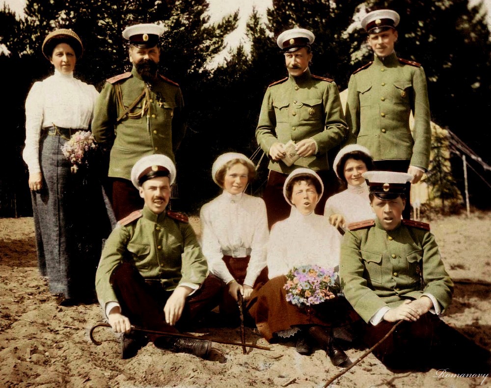Цветные фото царской семьи