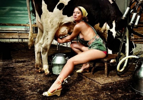 Sexy Women working on a Farm (12 фото) (эротика)