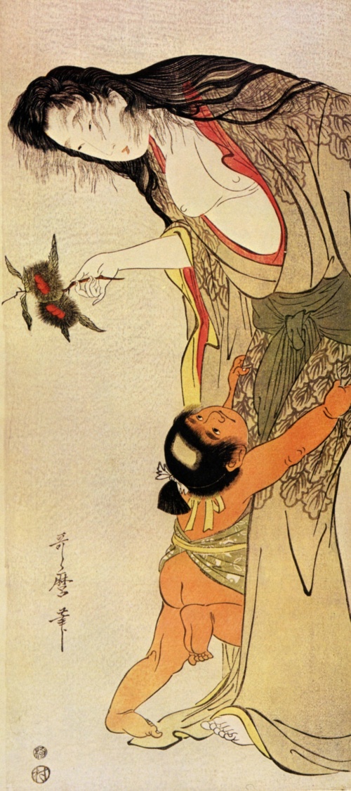 Китагава Утамаро (Kitagawa Utamaro) - японский художник (56 работ)