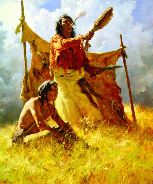 Howard Terpning - Индейцы северной Америки (37 работ) (2 часть)