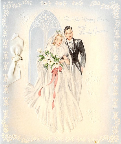 Свадебные винтажные открытки (84 работ)