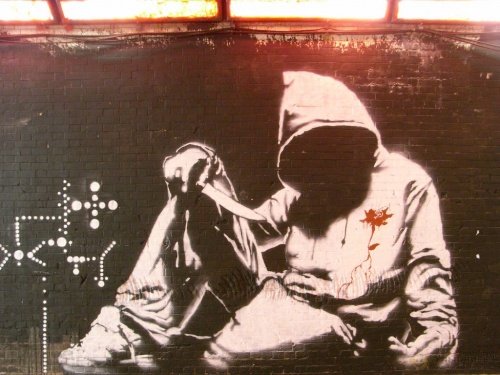 Величайший граффитист современности - английский художник Бэнкси (88 работ)