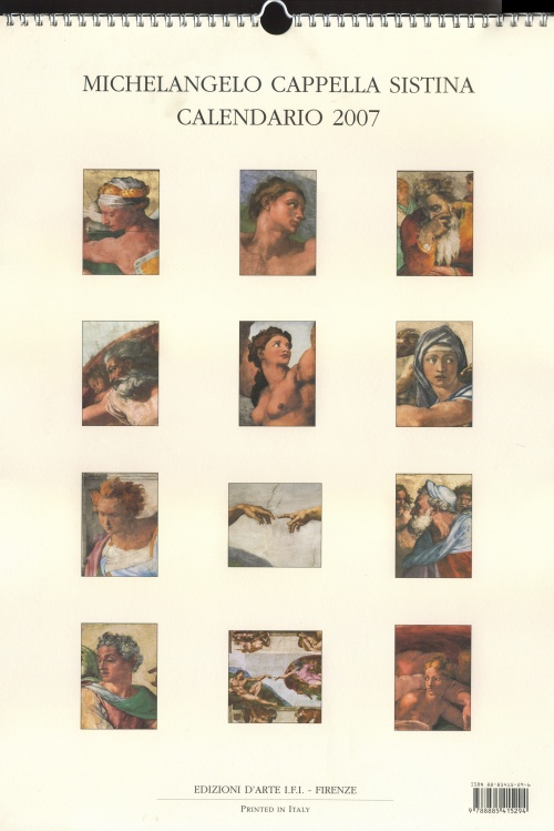 Микеланджело. Фрагменты росписи Сикстинской капеллы (14 работ)