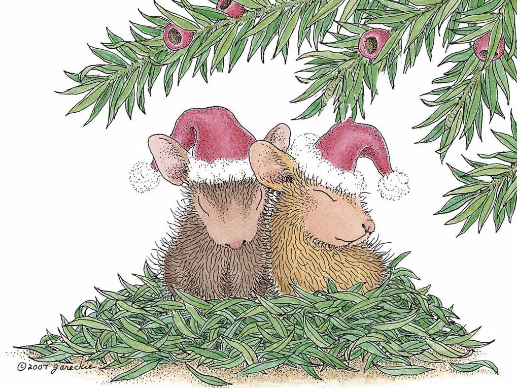 Елочка мышка. Мышки Ellen Jareckie. Рождественские мыши. Елка под мышкой. Мышь под елкой.