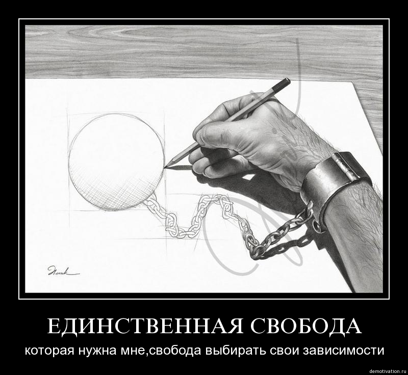 Каждый делает свою судьбу. Рисунок. Свобода демотиваторы. Свобода выбора демотиватор. Прикольные фразы про свободу.