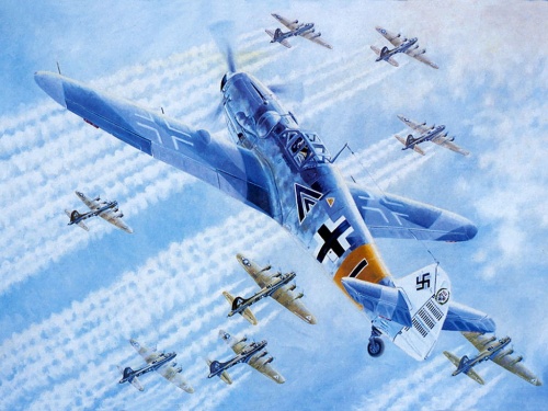 Вторая мировая война в картинках и рисунках 1 (Авиация) (144 работ)