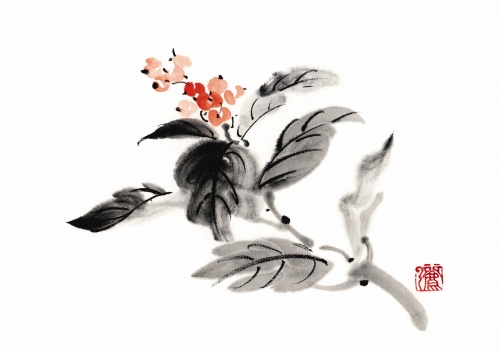 Японские акварели.Collection of Flowers (45 работ) (1 часть)