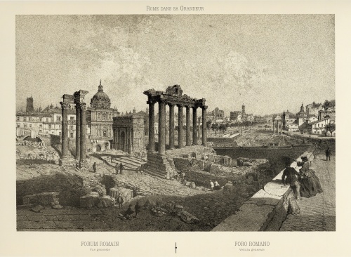 Виды Рима XIX века. Серия гравюр (12 работ)