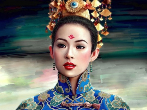Женский образ в китайской живописи (30 работ)