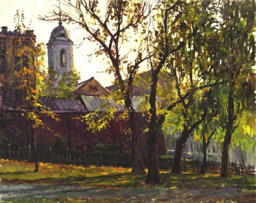 Artist Vladimir Kachanov - Moscow streets (22 works)