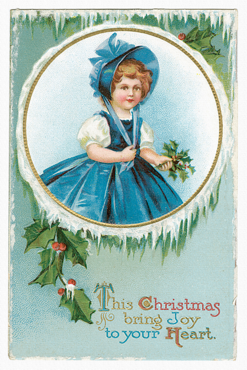 Vintage Christmas Cards Kit (14 работ)