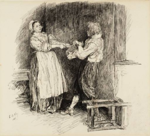 Американский живописец и иллюстратор Эдвин Остин Эбби (Edwin Austin Abbey) (150 работ)