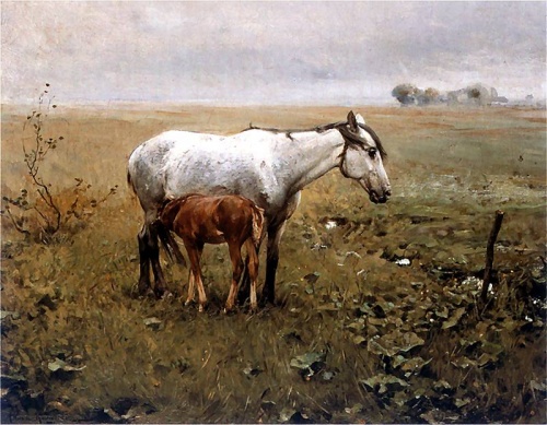 Польский художник Alfred Wierusz-Kowalski (1849- 1915) (114 работ)