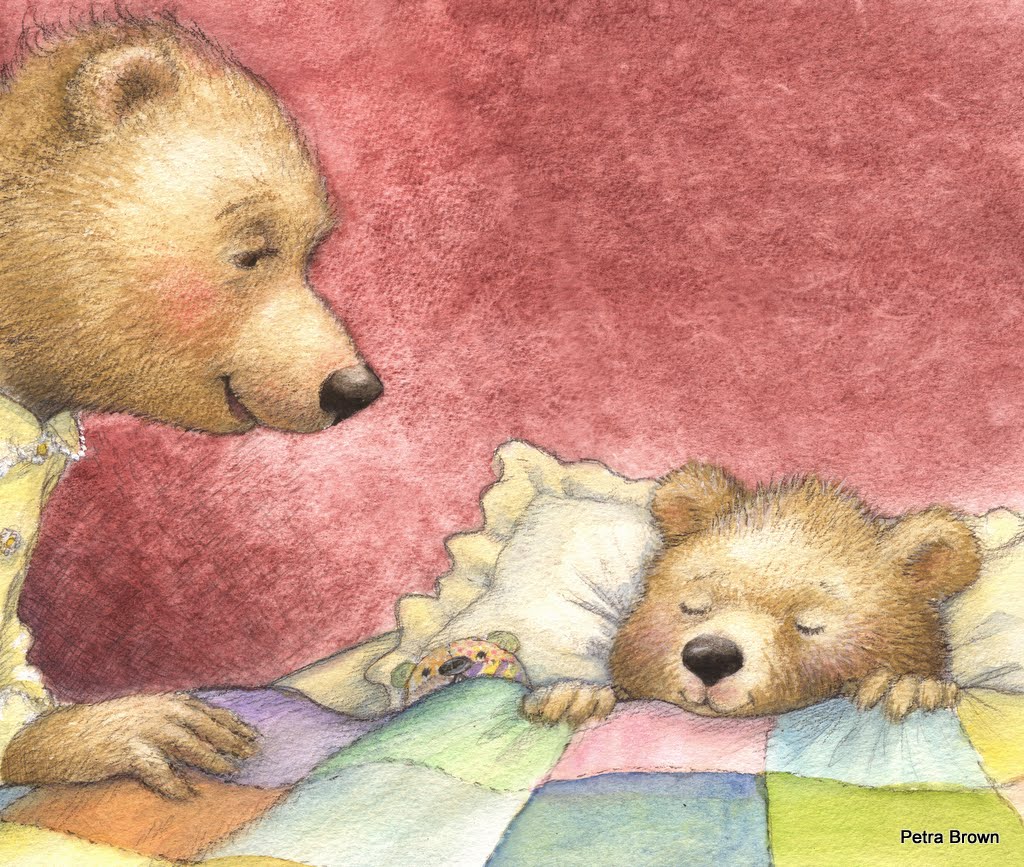 Мишка лег спать. Петра Браун медведи иллюстрации. Медведь иллюстрация. Спокойной ночи мишка. Детские иллюстрации.