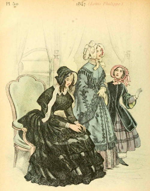 French Fashion 1829-1870 years | Французская мода 1829-1870 годов (48 работ)