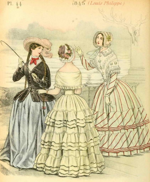 French Fashion 1829-1870 years | Французская мода 1829-1870 годов (48 работ)