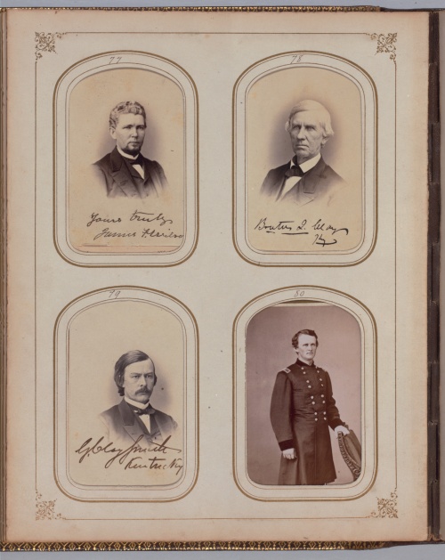 Civil War photograph album, ca. 1861-65 (James Wadsworth Family Papers) (55 photos)