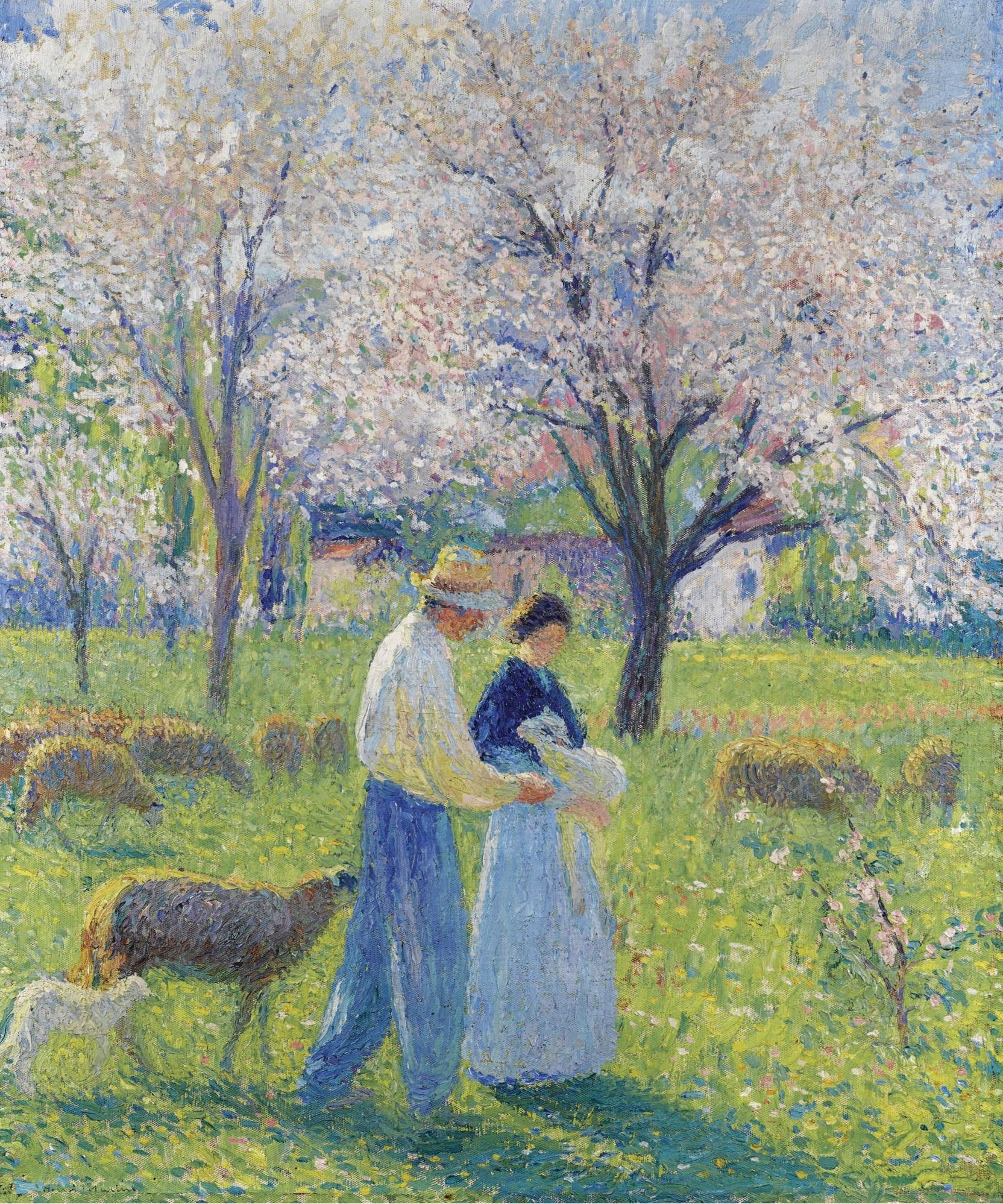 Spring post. Импрессионист Анри Мартэн. Анри Лебаск (1865 - 1937).