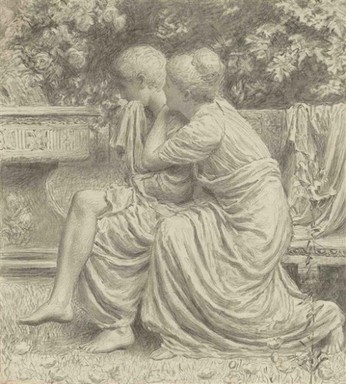 Английский художник Albert Joseph Moore (1841-1893) (100 работ)