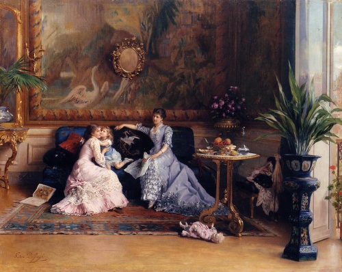 Бельгийский живописец Gustave Leonard de Jonghe (1829-1893) (51 работ)