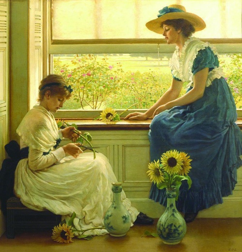 Английский художник George Dunlop Leslie (1835-1921) (46 работ)