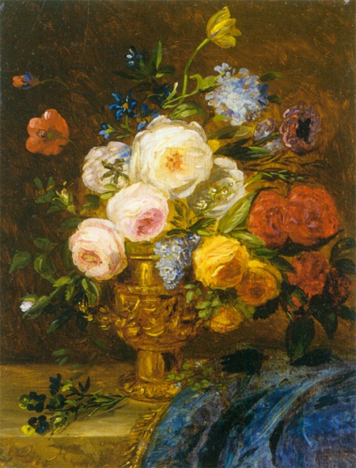 Мастер натюрморта Adriana-Johanna Haanen (Dutch Painter, 1814-1895) (50 работ)