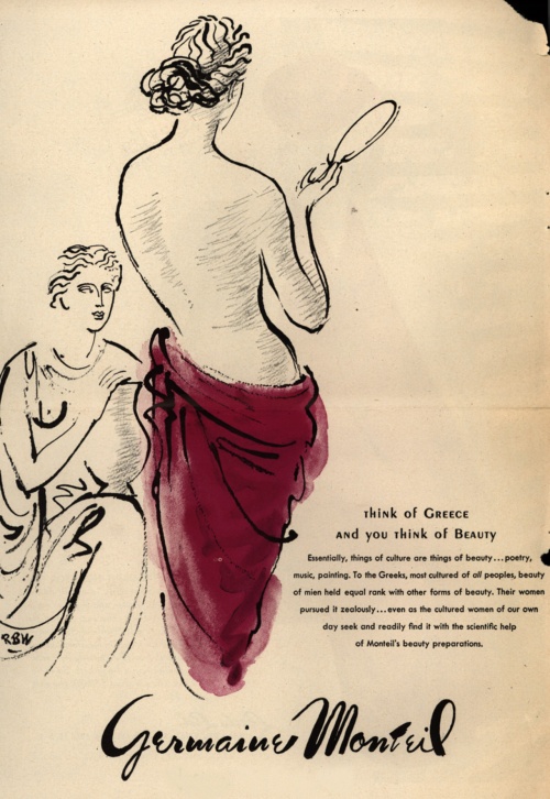 Cosmetics advertising. 1940s. Part 1 (100 photos)