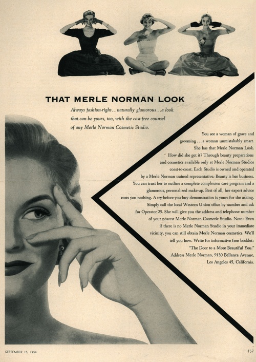 Cosmetics advertising. 1950s (34 photos)