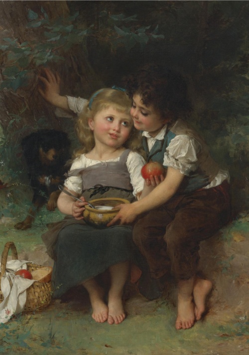Французский художник Emile Munier (1840-1895) (94 работ)