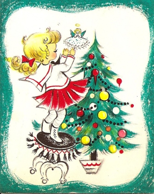 Винтажные рождественские и новогодние открытки ХХ века (57 открыток)