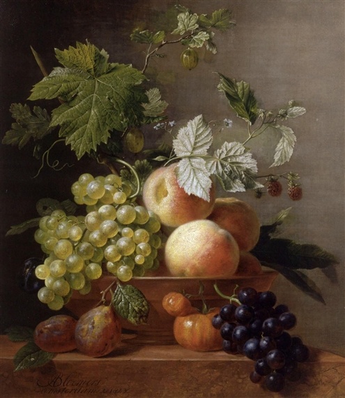 Натюрморты Arnoldus Bloemers (Dutch, 1786-1844) (34 работ)