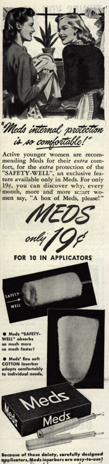Реклама средств для женской гигиены 1940-е (87 фото)