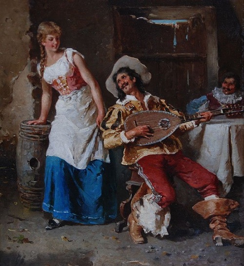 Итальянский художник Gustavo Simoni (1846-1926) (50 работ)